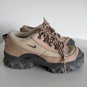 Nike Lahar Low Canvas Shoes Women 7.5 Grain Chunky Hiking Boot Gorpcore Utility